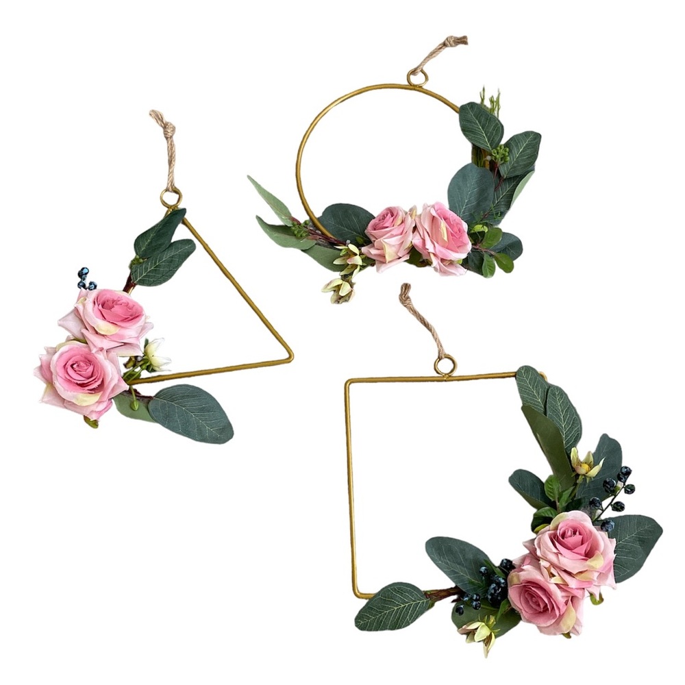 Room decor. 3 pieces. Floral. Geometric
